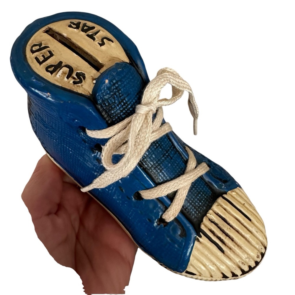 Vintage Tennis Shoe Coin Bank